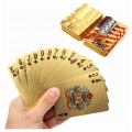 Gold Plastic Coated Playing Cards