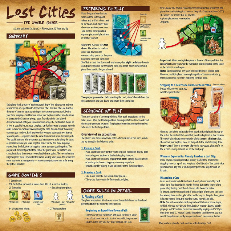 Lost Cities - The Board Game Lost Cities - The Board Game